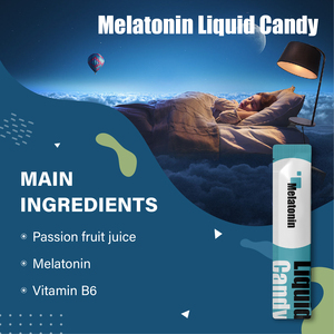 Gel de mélatonine pour le sommeil, fabriqué en usine GMP, aide au sommeil, compléments liquides OEM, bonbons liquides à la mélatonine avec vitamine B6 - Product Image 3