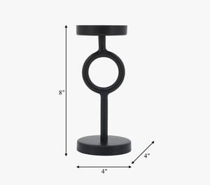 Candelabro Decorativo Contemporáneo de Metal de 8 Pulgadas, Centro de Mesa de Hierro Negro para Oficina, Bodas y Hogar al Mejor Precio - Product Image 4