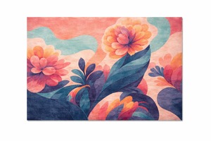 Alfombra Moderna con Diseño Floral Abstracto, Alfombra Artística con Diseño de Flores, Alfombra Suave para Sala de Estar, Alfombra Decorativa de Lujo para Dormitorio, Decoración del Hogar - Product Image 3