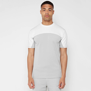 Ensemble 2 pièces chemise et short pour homme, taille élastique ample, longueur genou, en coton/polyester, avec logo personnalisé, vente en gros pour l'été - Product Image 4