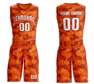 Conjunto de Uniforme de Baloncesto Personalizado con Camuflaje Rojo, Sin Mangas, Cuello en V, Malla Transpirable, 100% Poliéster, Unisex, para Adultos, Todas las Temporadas, Sublimado - Product Image 6