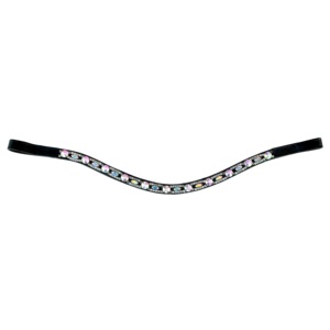 Diadema de cuero para caballo con diseño trenzado a mano y presillas cosidas, elegante diadema para caballos. - Product Image 4