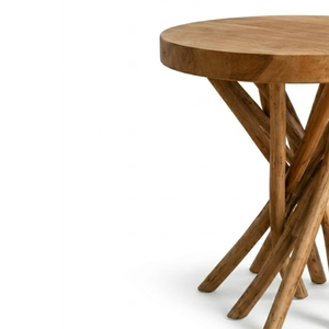 โต๊ะกาแฟ ARTERRA รุ่น Luxury Teak Branch หน้าไม้ ทำมือ เป็นมิตรกับสิ่งแวดล้อม ทนทาน อเนกประสงค์ สไตล์เรียบง่าย เหมาะสำหรับห้องนั่งเล่น - Product Image 6