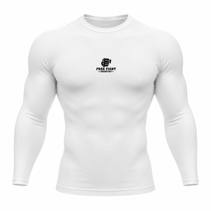 T-shirt de compression à manches courtes pour homme Free Fight Industry, imprimé noir et rouge, séchage rapide - Product Image 1