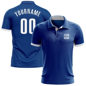 Polo de golf blanc royal personnalisé, best-seller de l'industrie, vente en gros directe - Product Image 1