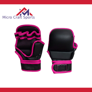 Professional MMA & Boxing <b>Gloves</b> PU Leather Custom Logo Closure <b>Training</b> <b>Gloves</b> Non-Slip Adjustable Wrist Strap Made in Pakistan - Product Image 3
