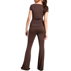Tenue décontractée pour femmes grande taille, personnalisable, unie, pour tous les jours, respirante, légère, en nylon et élasthanne, coupe ajustée, courte, confortable - Product Image 6