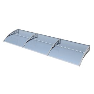 Tenda da Sole Grigia 38x120 per Finestra, Porta d'Ingresso, Protezione UV, Antivento per Patio, Terrazza, Portico, Casa, Neve e Pioggia - Product Image 3
