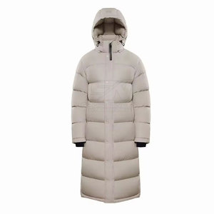 Manteau long matelassé élégant pour l'extérieur, avec rembourrage léger et design long, idéal pour la saison hivernale - Product Image 3