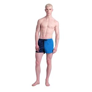 กางเกงว่ายน้ำขาสั้นสองสีสำหรับผู้ชายกางเกงขาสั้นชายหาดผ้าแห้งเร็วน้ำหนักเบามีเชือกผูกปรับได้โลโก้ได้ตามต้องการ - Product Image 6