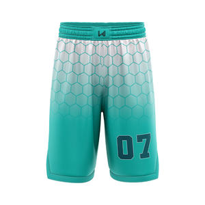 กางเกงบาสเก็ตบอลพิมพ์ลายชื่อทีมแบบกำหนดเอง ผ้าโพลีเอสเตอร์ 100% ระบายอากาศได้ดี แห้งเร็ว คุณภาพสูง ยืดหยุ่นได้ - Product Image 5