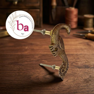 Cast Iron Bridge Shape Cabinet Handle for Villa Kitchen Dresser <b>Wardrobe</b> <b>Industrial</b> Design Durable Eco-Friendly Furniture Knob - Product Image 1