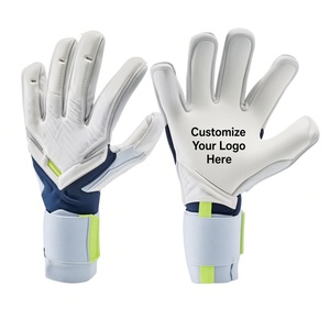 Gants de gardien de but de football personnalisables avec paume en PU et sangle de poignet réglable pour un usage unisexe - Product Image 1