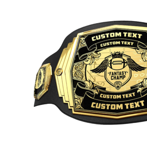 Ceinture de champion de football fantastique personnalisée, ceinture de titre sportif personnalisée avec texte sur mesure pour les vainqueurs de ligues de football fantastique - Product Image 4