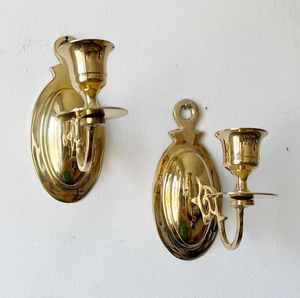 Elegant Gold Metal Candle Sconce For Wall Decoration In Bedroom Living Room Hotel And Restaurant Use - Product Image 4