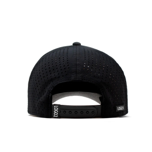 หมวกเบสบอลกันน้ำระบายอากาศได้ดี ตัดด้วยเลเซอร์ พร้อมโลโก้ป้าย PVC แบบกำหนดเอง สายรัดแบบสปอร์ต สำหรับคุณพ่อ - Product Image 4