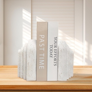 Industry trending design Heavy Duty Marble Book Ends for Shelves Decorative Book <b>Stopper</b> for Shelves home decor - Product Image 3