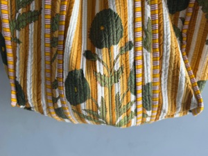 Sac fourre-tout en coton rayé bohème avec broderie florale, grande capacité, sac à bandoulière décontracté pour femme, usage quotidien, cadeau pour elle - Product Image 4