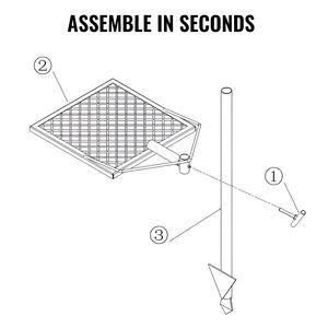 Griglia Girevole a 360 Gradi per Falò con Griglia in Acciaio Resistente per Bracieri - Product Image 5