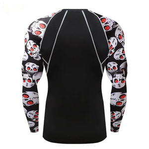 Camiseta de Compresión Unisex Personalizada para MMA, Protección UV, Secado Rápido, Tejido Transpirable de Poliéster para Surf, Natación, Gimnasio y Entrenamiento - Product Image 2