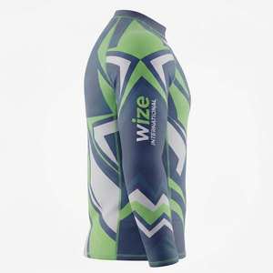 Digital Print Breathable Quick Dry Full Sleeve <b>Men's</b> Rash Guard Premium Quality Hot Selling BJJ MMA <b>Compression</b> <b>Shirts</b> Seamless - Product Image 3