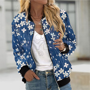 Solid Color Breathable Women Printing Varsity <b>Jackets</b> Relaxed Wear For Urban Fashion And Leisure Activities - Product Image 6