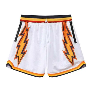 Pantalones Cortos Deportivos de Verano para Hombre, Estilo Retro, Sublimados, Casuales, de Poliéster, para Gimnasio, Baloncesto, Servicio OEM - Product Image 6