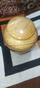 Urna de Madera Personalizada, Recipiente Conmemorativo Tallado, Imitación Antigua, Redondo, para Guardar Cenizas, Decoración Funeraria - Product Image 5