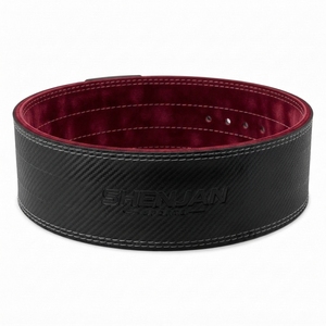 Cinturones de Soporte Lumbar de Cuero Vacuno para Levantamiento de Pesas, Negros, 13mm de Grosor, Elasticidad Ajustable, Venta al Por Mayor - Product Image 5