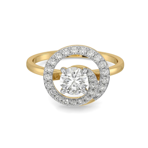 Emerald Cut Diamond Engagement <b>Ring</b> In Yellow Gold Pave Setting Luxury Women's Fine Jewelry - Product Image 2
