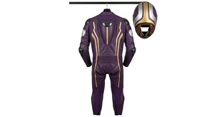 Traje de Motociclismo de Manga Larga para Hombre, Color Morado y Dorado, de PU Transpirable, para Todas las Estaciones - Product Image 5