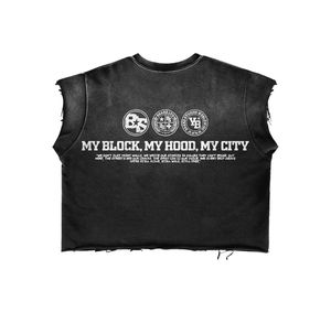 Camisetas de Manga Corta con Dobladillo Desgastado y Efecto Descolorido por el Sol, de Algodón Puro de Alta Calidad, Fabricadas en Fábrica, con MOQ Bajo y Estampado - Product Image 6