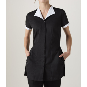 เสื้อคลุมทูนิคผู้หญิงแบบคลาสสิกน้ำหนักเบาสำหรับงานด้านสุขภาพ ชุดยูนิฟอร์มพนักงานโรงพยาบาล ชุดทำงานร้านเสริมสวย - Product Image 5