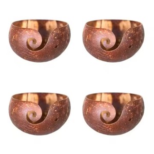 Vente en gros de bols en coquille de noix de coco artisanaux DHT, gravés avec un logo, durables, de style bohème, pour les traiteurs - Product Image 2