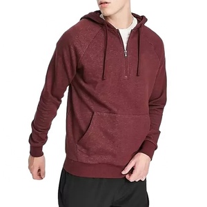 Sudadera con capucha extragrande de moda para hombre, nueva tendencia OEM, con 12 cremalleras, estilo náutico, con media cremallera. - Product Image 1