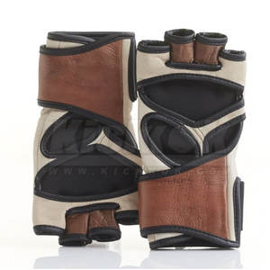 ถุงมือ MMA หนังคุณภาพสูงแบบครึ่งนิ้ว ดีไซน์ปรับแต่งได้สำหรับการฝึกศิลปะการต่อสู้ - Product Image 2