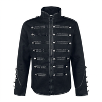 Gilets et Manteaux en Cuir Faits Main pour Hommes - Style Anglais Rétro - Vêtements d'Extérieur Noirs Respirants de Haute Qualité en Lin PU Imperméable