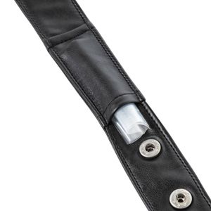 ปลอกคอหนังสีดำแบบปรับได้สำหรับผู้ชาย สไตล์ Kinky Pocket Collar - Product Image 6