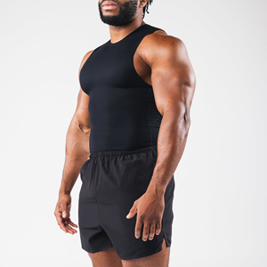 Camisetas sin mangas con estampado de logotipo en la parte delantera y trasera, de algodón suave, para gimnasio, uso diario y de verano. - Product Image 2