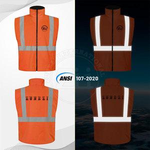 Nouveauté, best-seller, veste réfléchissante de sécurité durable, haute visibilité, classe 1 ANSI, logo personnalisé, LED clignotante - Product Image 4