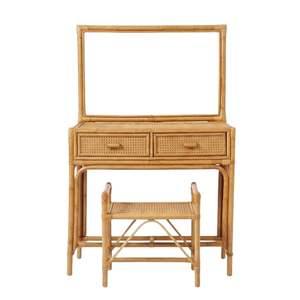 Ensemble de meubles de salle de bain en rotin, vente en gros, grande quantité, taille et couleur personnalisables, OEM ODM, directement de l'usine, prix bas - Product Image 1