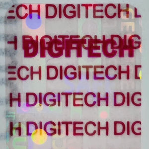 Étiquette de sécurité holographique transparente double couche en papier adhésif, autocollant holographique imprimé anti-effraction, modèle Digitech - Product Image 1