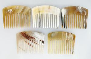 Peigne à cheveux en corne de vache fait main, forme naturelle, poli, durable, moderne, écologique, cadeaux pour la maison et le bureau, MN EXPORTS - Product Image 5