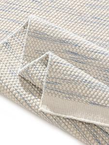 Tapis Dhurrie Kilim en laine tissé à la main – Motif géométrique, tapis de sol indien • Tapis Kilim en laine tissé à la main, écologique et durable - Product Image 5