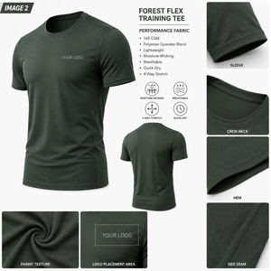 Camiseta Deportiva de Punto para Hombre con Paneles de Ventilación de Malla, Opción de Logotipo Personalizado, Diseñada para el Gimnasio de Verano y Entrenamientos al Aire Libre - Product Image 6