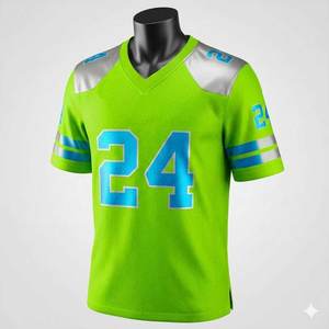 Camisetas con Logotipo Personalizado, 100% Poliéster, Impresión por Sublimación, Manga Corta, Uniforme de Fútbol Americano para Clubes - Product Image 1