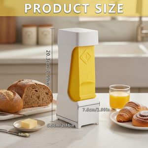 Taglierina per Burro in Acciaio Inox con Lama a Un Solo Tocco, Strumento Efficiente per Dessert con Dispenser - Product Image 3