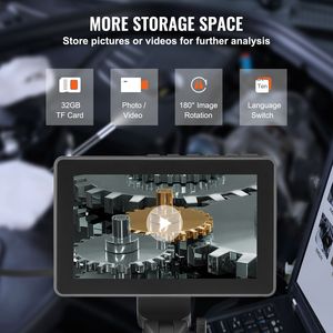 Boroscopio Articolato Bidirezionale con Lente da 0,25 Pollici, Schermo IPS HD da 5 Pollici, Telecamera d'Ispezione Flessibile per Meccanici e Ispezione Auto - Product Image 3