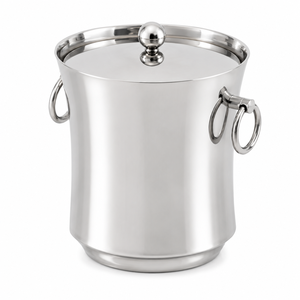 Creative Stainless Steel <b>Ice</b> Bucket Wine Chiller Tub with <b>Ring</b> Handles for Bar Hotel Restaurant Champagne Cooling Bucket - Product Image 3