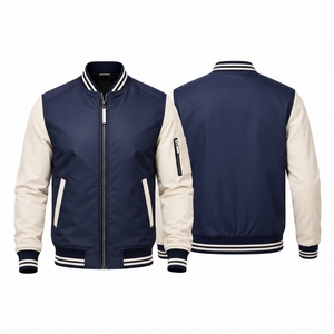 Wholesale 2026 Men's Stand Collar Bomber Jacket Quick Dry Winter Polyester Online Sale Custom Design High Street OEM Serviced - Product Image 6